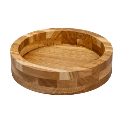 Миска для подачи круглая 22 см, дуб