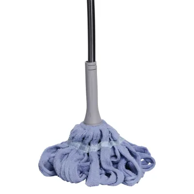Швабра-моп веревочная для мытья пола 134 см, голубой
