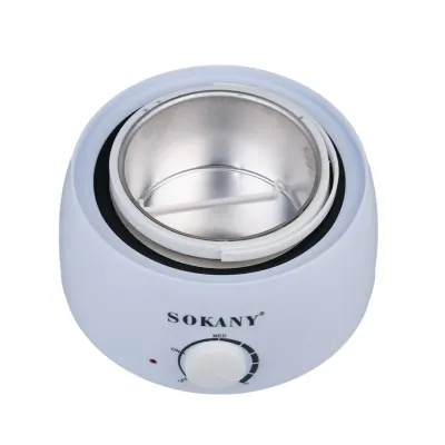 Воскоплав баночний SOKANY SK-117 з терморегулятором для воску в банках таблетках і гранулах 500 мл, білий