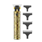 Триммер для волос и бороды профессиональный аккумуляторный VGR V-096 с насадками, золото