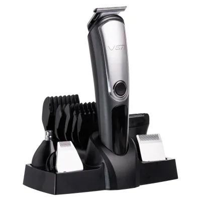 Набір для стрижки волосся 5 в 1 VGR V-105 акумуляторний, чорний Набір для стрижки волосся 5 в 1 VGR V-105 акумуляторний, чорний