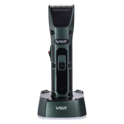 Машинка для стрижки VGR V-696 аккумуляторная, зеленый