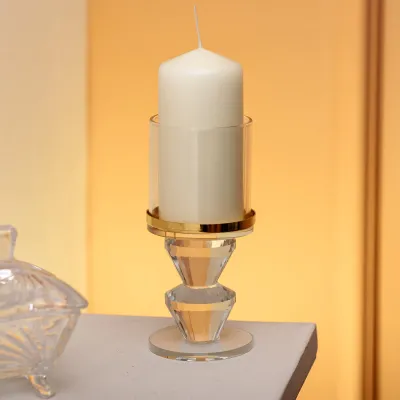 Подсвечник декоративный YIMI стеклянный 13.3 см