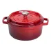 Кокотница чугунная с эмалированным покрытием 3 л, красный