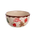 Тарелка глубокая Merry Christmas фарфоровая 800 мл