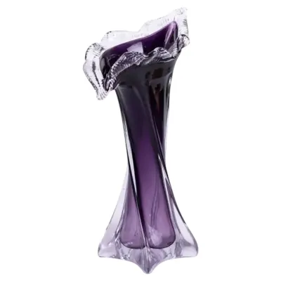 Ваза ручної роботи Castillo скляна 31.5 см, фіолетовий Ваза ручної роботи Castillo скляна 31.5 см, фіолетовий