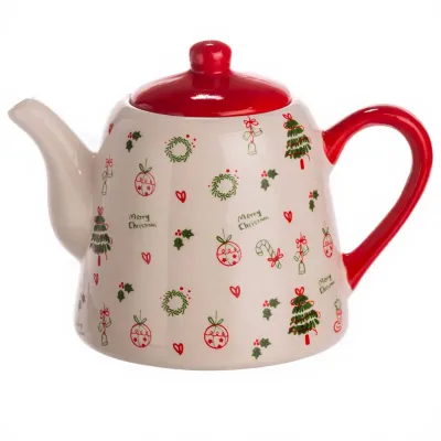 Заварювальний чайник Merry Christmas порцеляновий 1 л
