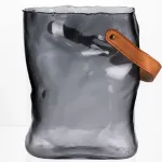 Ваза для квітів та декору Сумочка 2,8 л, димчастий сірий Ваза для квітів та декору Сумочка 2,8 л, димчастий сірий