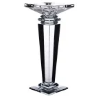 Підсвічник скляний Sylvie crystal з квадратною основою 24 см