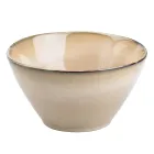 Тарелка фарфоровая глубокая 500 мл в стиле ретро, бежевый