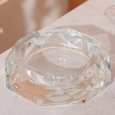 Пепельница стеклянная Crystal Glass круглая, прозрачный Пепельница стеклянная Crystal Glass круглая, прозрачный