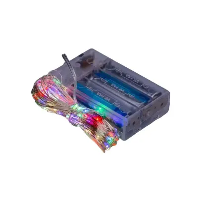 Гірлянда Роса нитка 100 LED довжина 10 м на батарейках, мультиколор