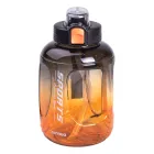 Бутылка для воды спортивная с трубочкой 1.6 л, черный