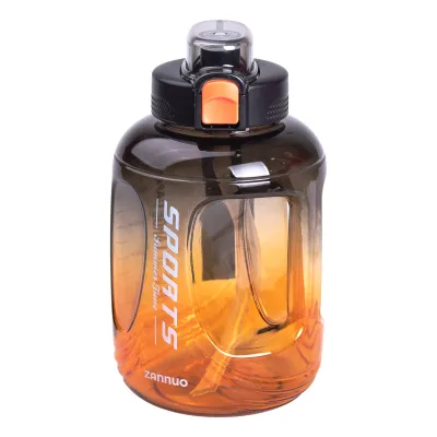 Пляшка для води спортивна з трубочкою 1.6 л, чорний