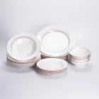 Столовый сервиз на 6 персон фарфоровый Lora