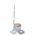 Швабра с ведром для отжима и сменной насадкой 119 см
