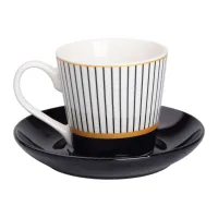 Чашка з блюдцем порцелянова 200 мл, vertical