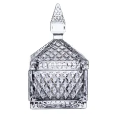 Конфетница с крышкой из хрустального стекла в восточном стиле