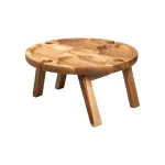 Винний столик-менажниця круглий 35х35х18 см, дуб Винний столик-менажниця круглий 35х35х18 см, дуб