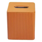 Салфетница из экокожи 13х13х14,7 см, коричневый Салфетница из экокожи 13х13х14,7 см, коричневый