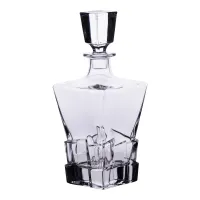 Декантер для виски Luxury Style 1 л из толстого стекла,прозрачный