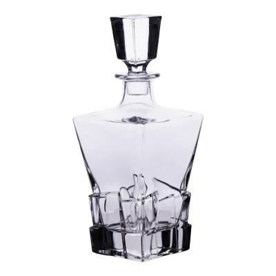 Декантер для виски Luxury Style 1 л из толстого стекла,прозрачный