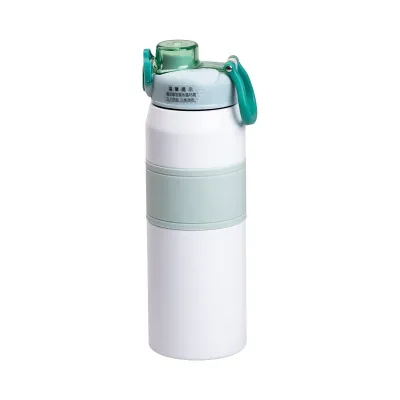 Термос Sport 800 мл с мундштуком и ручкой, мятный Термос Sport 800 мл с мундштуком и ручкой, мятный