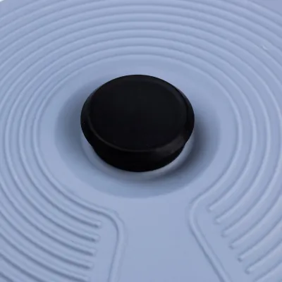 Крышка для посуды силиконовая универсальная диаметром 23 см, серый Крышка для посуды силиконовая универсальная диаметром 23 см, серый