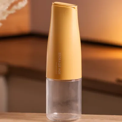 Бутылка для масла и уксуса 500 мл с гравитационной крышкой, желтый Бутылка для масла и уксуса 500 мл с гравитационной крышкой, желтый