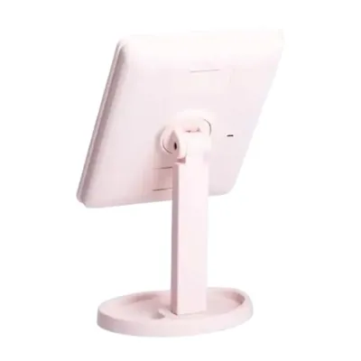 Косметическое зеркало с LED-подсветкой 16 светодиодов, розовый Косметическое зеркало с LED-подсветкой 16 светодиодов, розовый