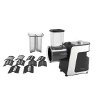 Овощерезка-мультирезка электрическая Sokany SK-1180 с 5 насадками для шинковки, сталь 