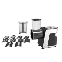 Овочерізка-мультирізка електрична Sokany SK-1180 з 5 насадками для шаткування, сталь