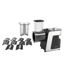 Овощерезка-мультирезка электрическая Sokany SK-1180 с 5 насадками для шинковки, сталь