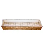 Блюдо для закусок Lirmartur стеклянное 27,5*13,5*2,5 см, hexagon Блюдо для закусок Lirmartur стеклянное 27,5*13,5*2,5 см, hexagon