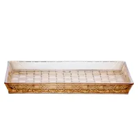 Блюдо для закусок Lirmartur скляне 27,5*13,5*2,5 см, hexagon