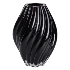 Ваза для цветов с 3D-эффектом 30 см, черный