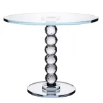 Тортовница на ножке Crystal стеклянная 25 см