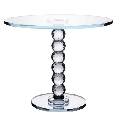 Тортовница на ножке Crystal стеклянная 25 см