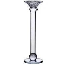 Подсвечник стеклянный Crystal lotus декоративный 34 см