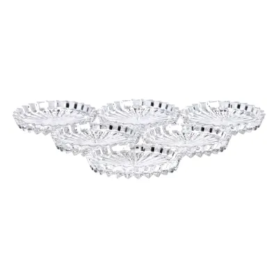 Набор блюдец Lirmartur стеклянных 6 штук по 12 см