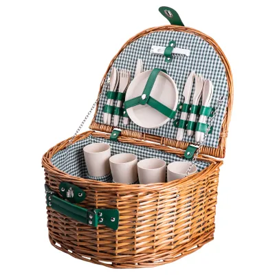 Корзина для пикника на 4 персоны 41*31*22 см