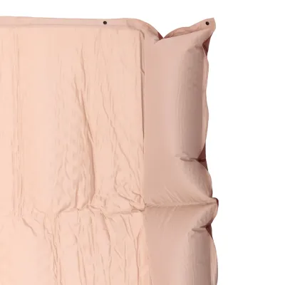 Надувний матрац автоматичний 190*130*3 см з подушкою, бежевий