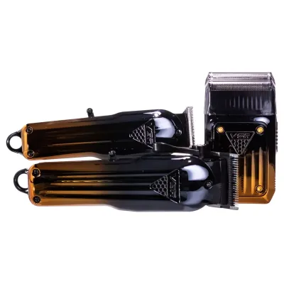 Набір для стрижки волосся і бороди 3 в 1 VGR V-644 акумуляторний, золотистий з чорним