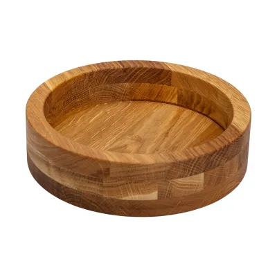 Миска для подачи круглая 27 см, дуб