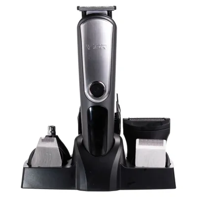 Набір для стрижки волосся 5 в 1 VGR V-105 акумуляторний, чорний Набір для стрижки волосся 5 в 1 VGR V-105 акумуляторний, чорний