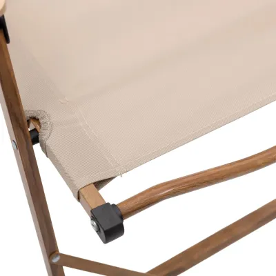Стул для кемпинга складной 50*51*64 см с алюминиевым каркасом, бежевый
