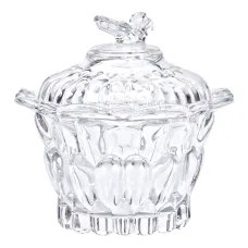Сахарница с крышкой Pasabahce из хрустального стекла