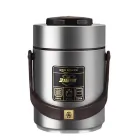 Термос для еды King Boss 1,5 л с двумя контейнерами из нержавеющей стали, серебро