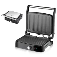 Електрогриль контактний Sokany SK-204 з антипригарним покриттям, сталь