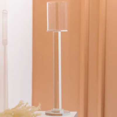 Подсвечник стеклянный высокий Cylinder 36 см